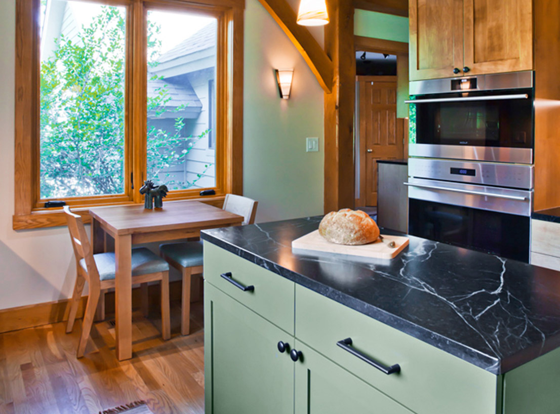 Kitchen countertops with soapstone